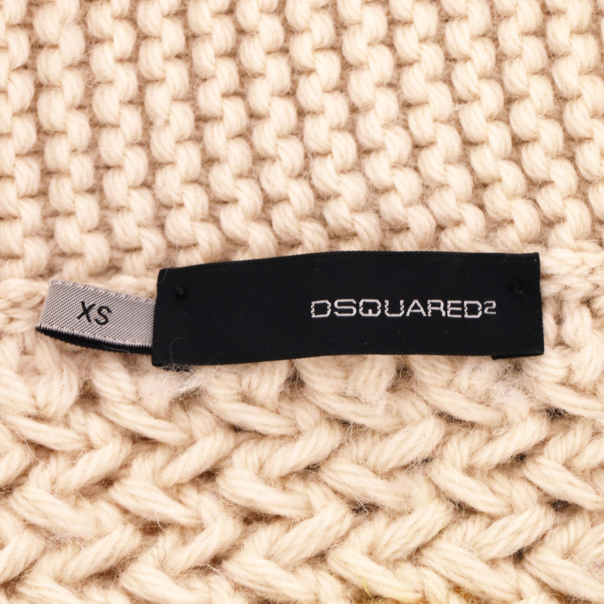 Dsquared2 Knitted Wool Zipped Cardigan For Sale 2