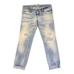 DSQUARED2 Hellblaue Denim-Jeans aus Denim, Größe 42