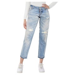 Dsquared2 Light Blue Distressed Skinny Jeans Size M