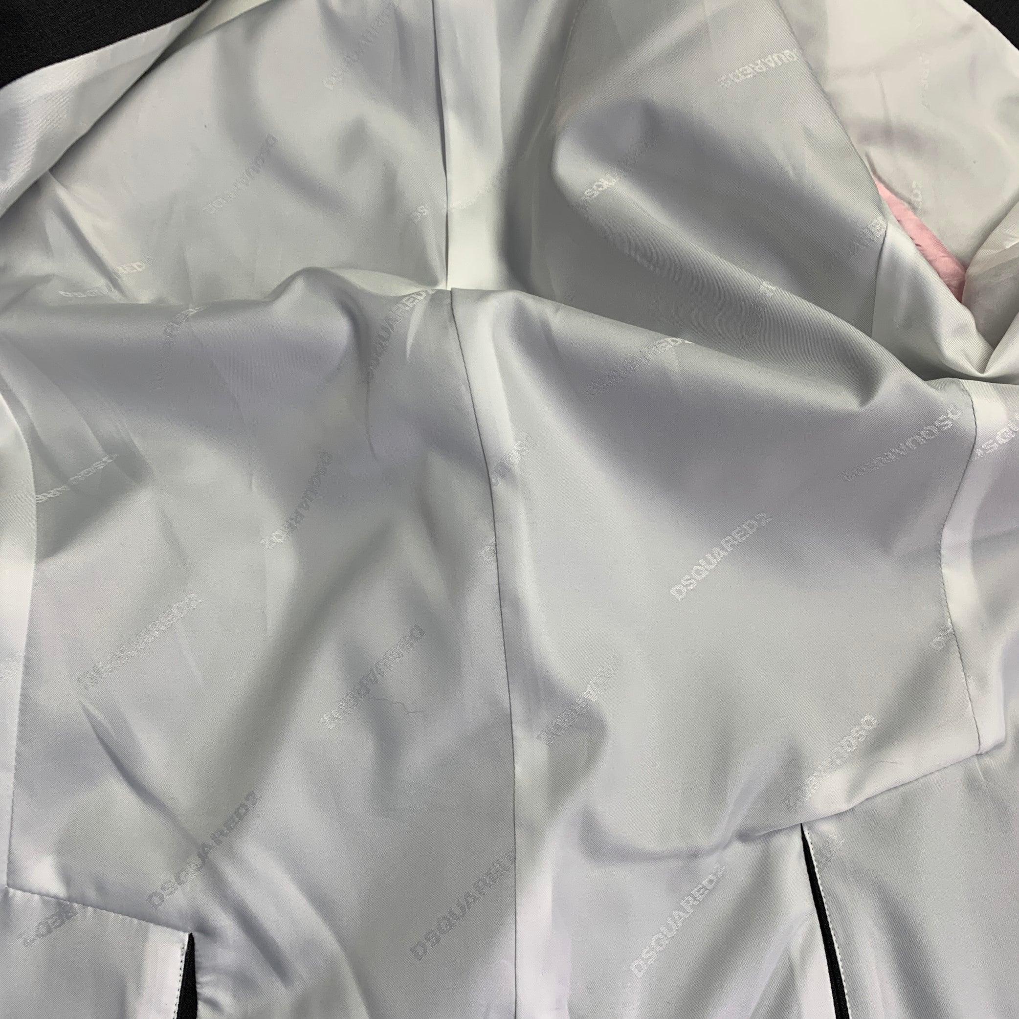 DSQUARED2 MANCHESTER Talla 38 Carbón Mezcla de Lana Abrigo de deporte con solapa de muesca en venta 1