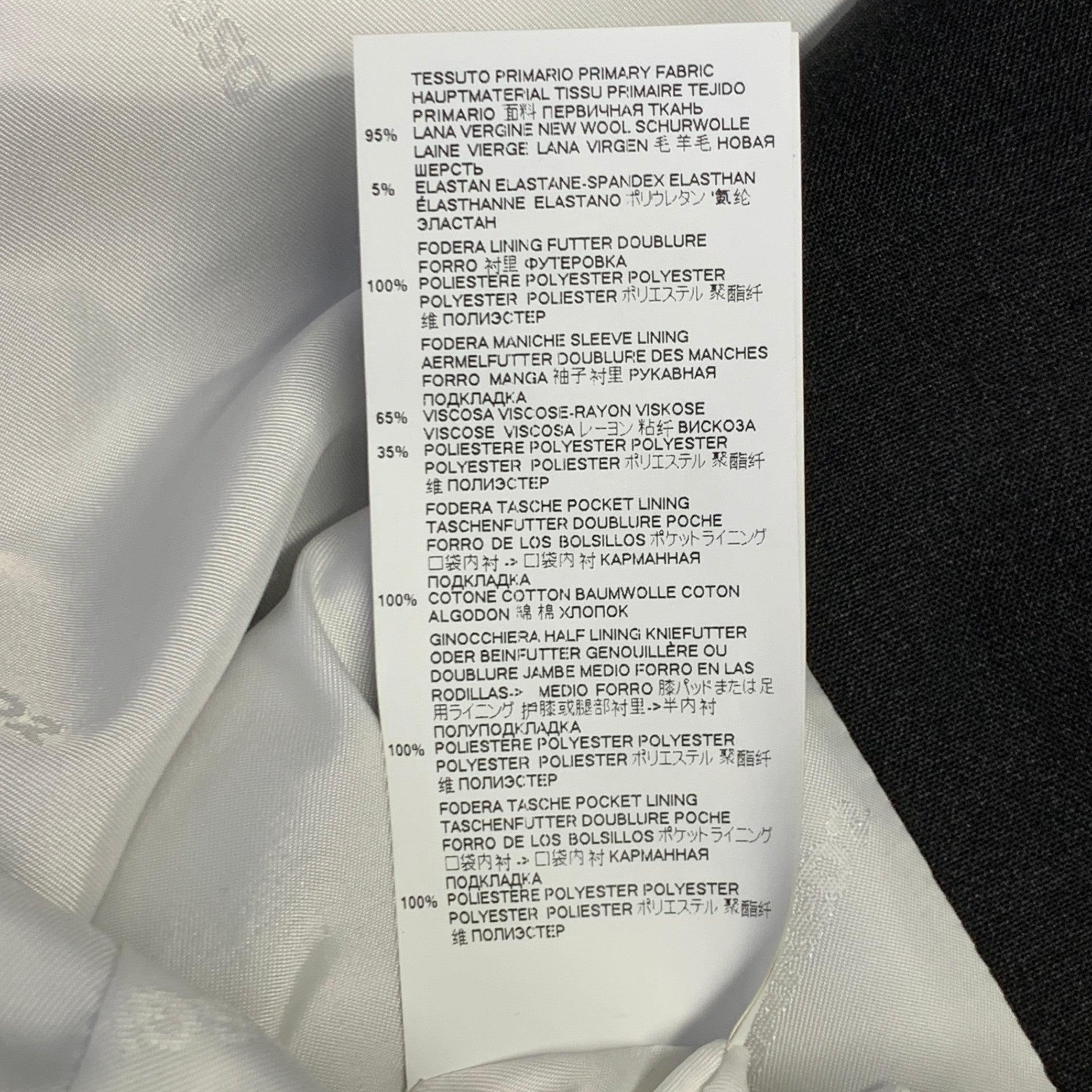 DSQUARED2 MANCHESTER Talla 38 Carbón Mezcla de Lana Abrigo de deporte con solapa de muesca en venta 3