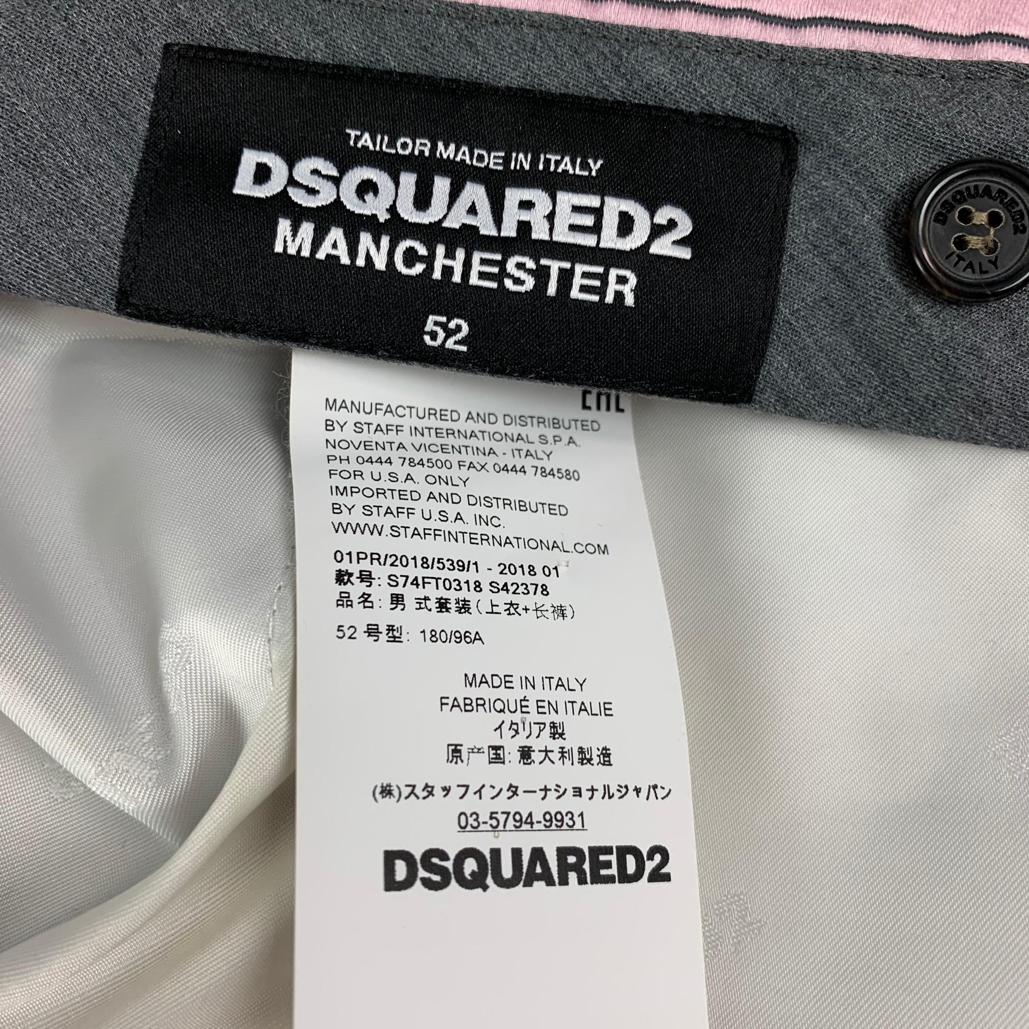 DSQUARED2 MANCHESTER Size 42 Khaki Cotton Notch Lapel Suit 5