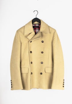 Dsquared2 Uomo Cappotto Peacoat Moleskin Taglia IT52/L