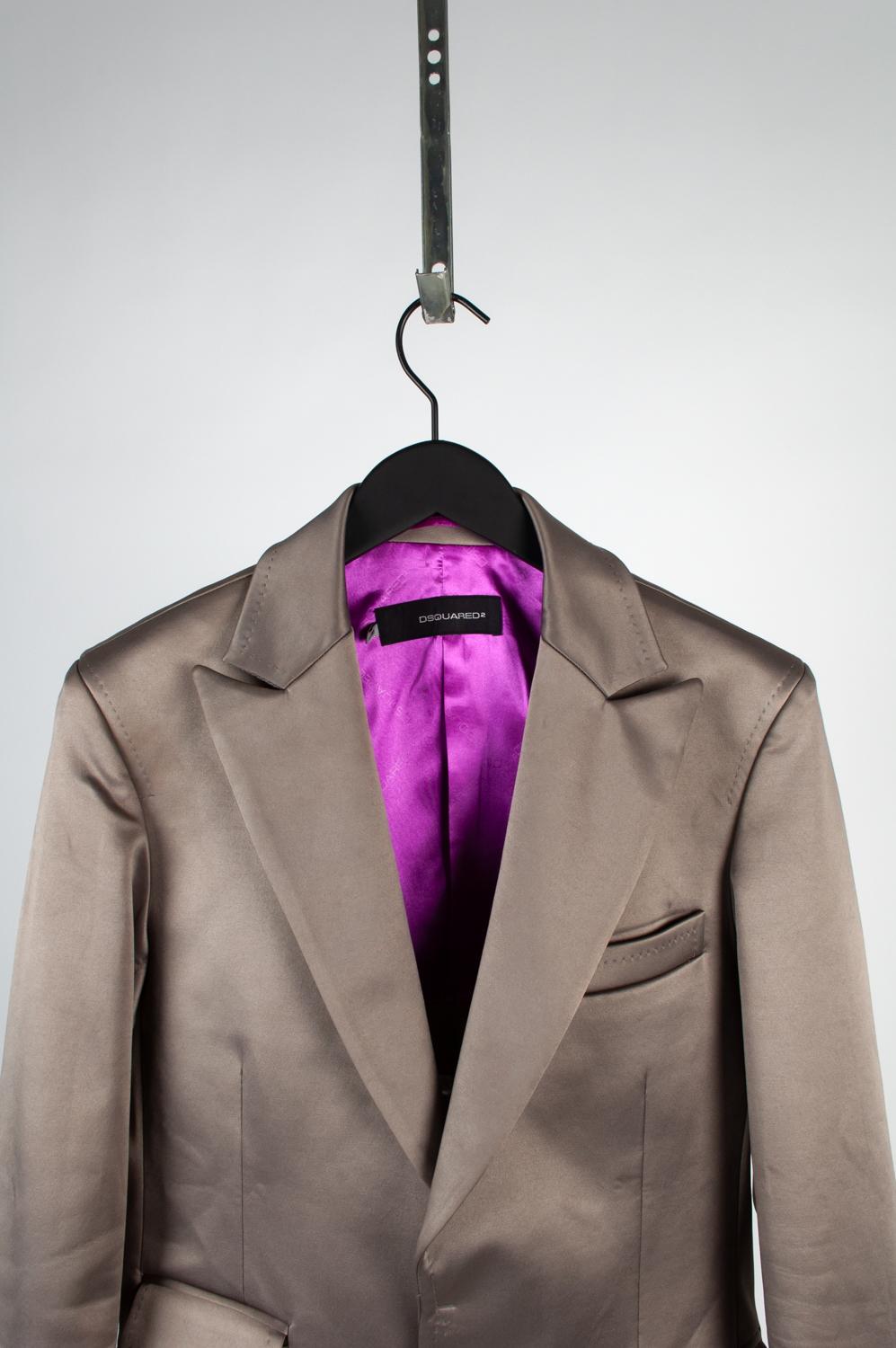 Dsquared2 Men Evening Blazer Formal Jacket Size ITA 48, S608 In Good Condition For Sale In Kaunas, LT