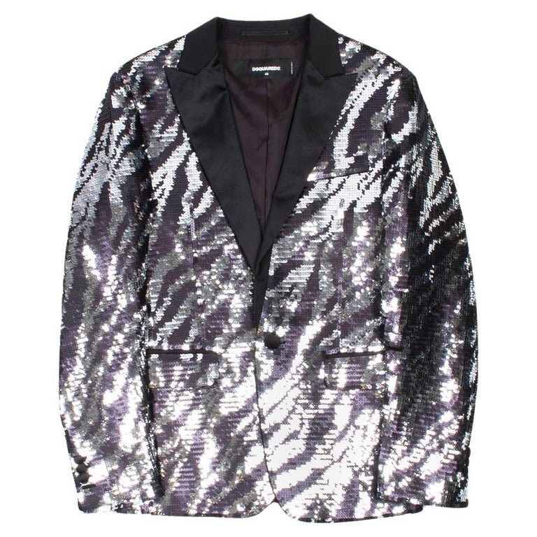 Dsquared2 blazer à sequins pour hommes, taille ITA48/Medium En