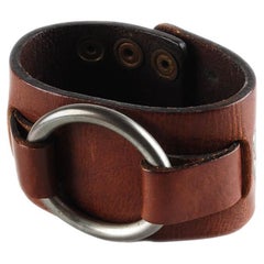 Dsquared2 Men Leather Bracelet Metalic, One size