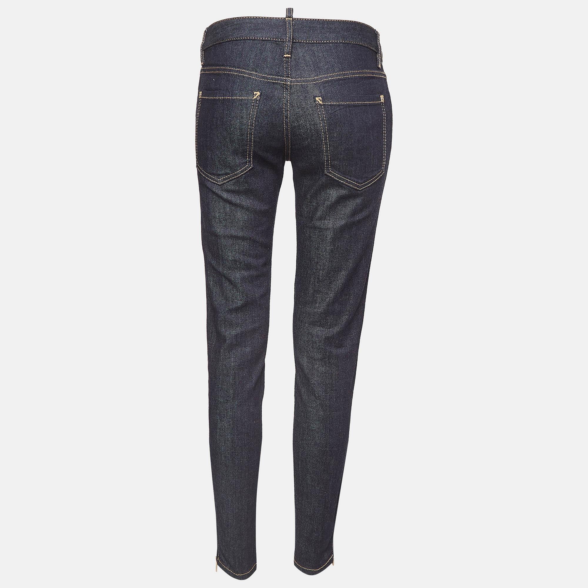 Your wardrobe can never be complete with a great pair of jeans like this. Tailored from best materials, this pair showcases classic detailing, an easy closure style, and pockets. Pair it with your casual t-shirts.
