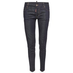 Dsquared2 jean bleu marine orné D taille 42"