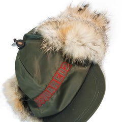 CAP in nylon e pelliccia di volpe Dsquared2
