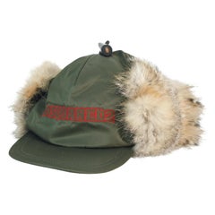 Dsquared2 Cap en nylon et fourrure de renard