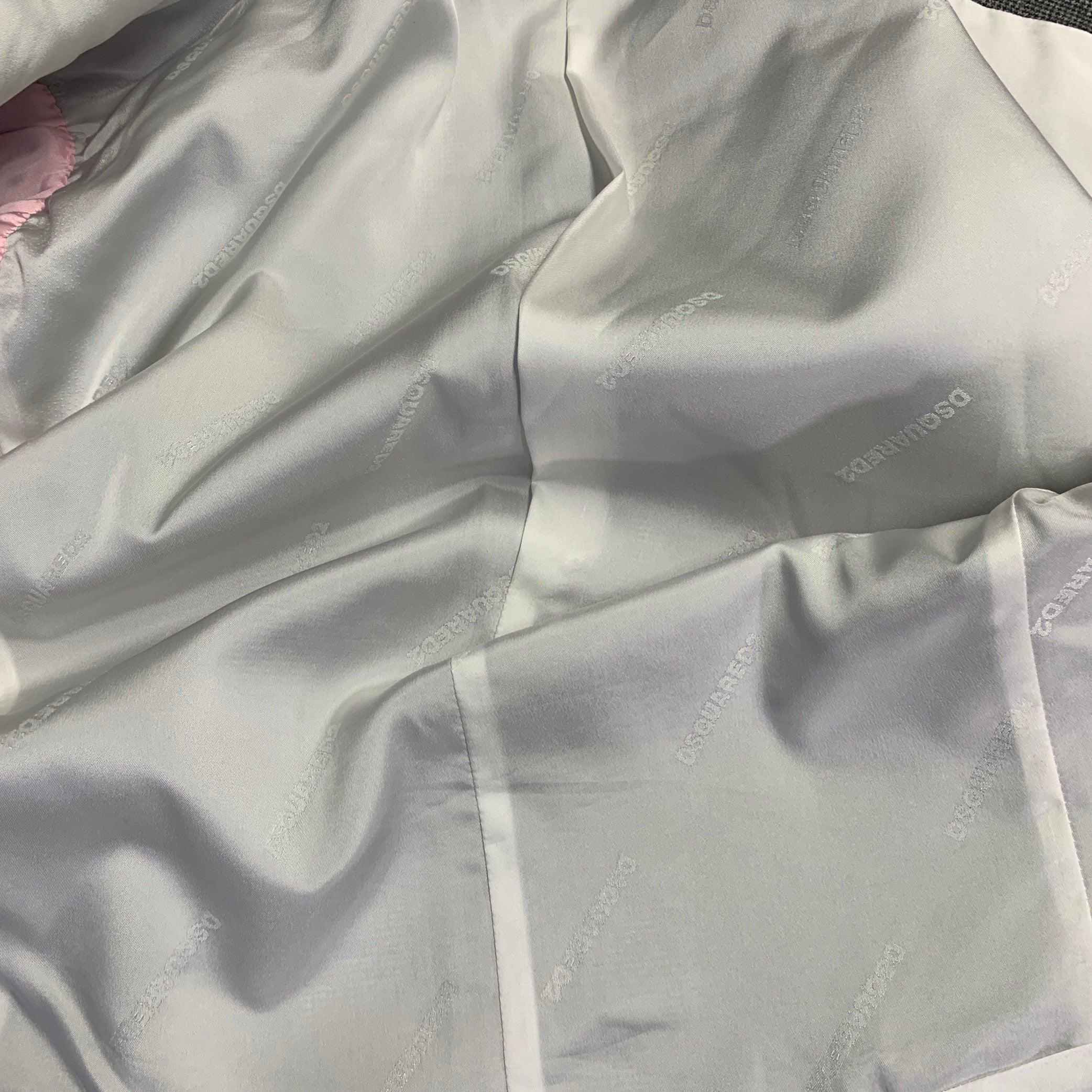 DSQUARED2 PARIS Talla 40 Gris Negro Pata de gallo Lana Traje con solapa de muesca en venta 5