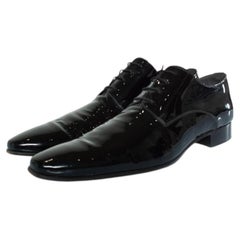 Dsquared2, Patent leather lace up shoes in black