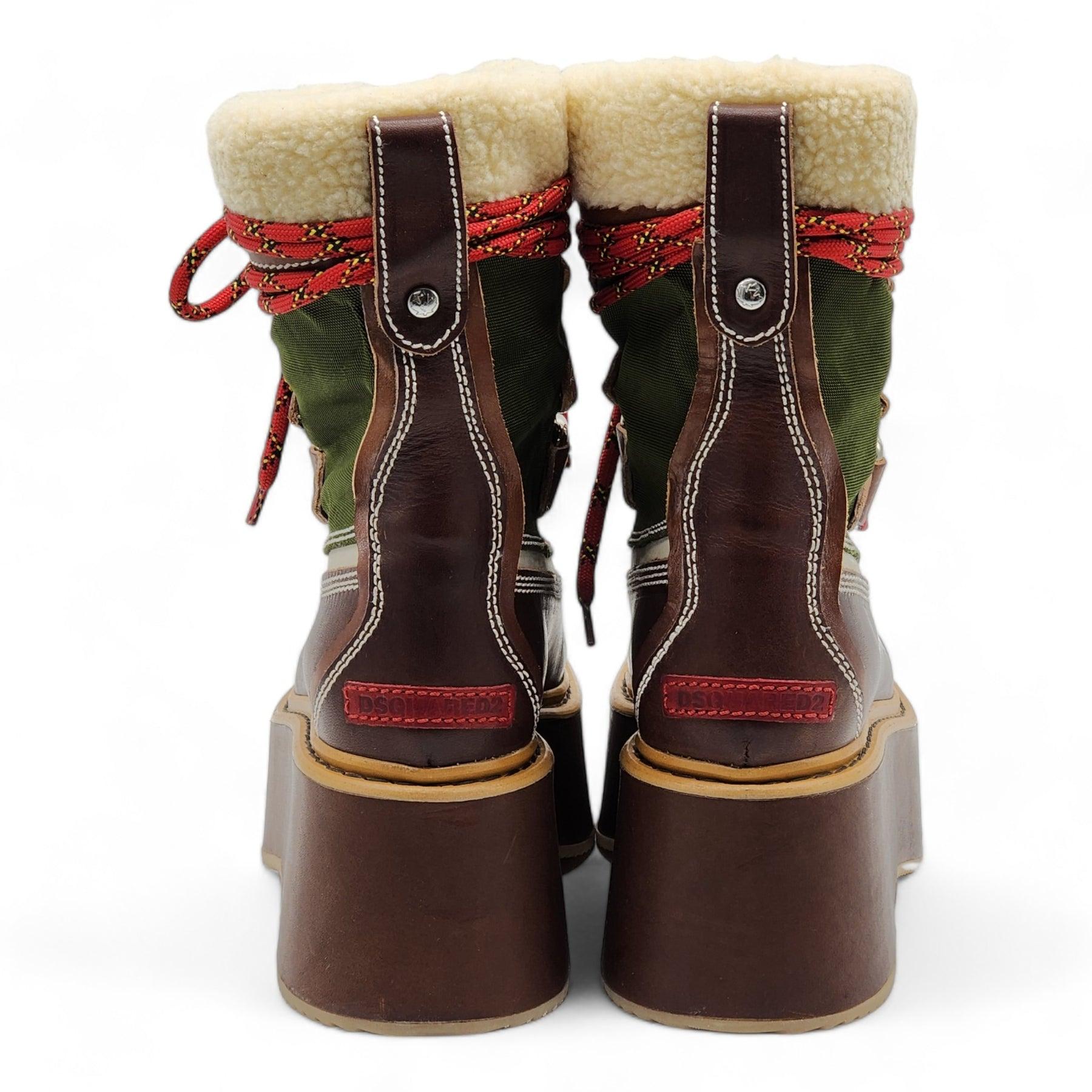 Noir Dsquared2 - Bottes à lacets en vente