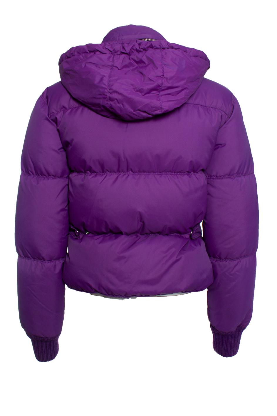 Dsquared2, Purple bomber jacket with removable hood. The item is in good condition.

• CONDITION: good condition 

• SIZE: IT40 - XS 

• MEASUREMENTS: length 53 cm, width 51 cm, waist 40 cm, shoulder width 48 cm, arm length 62 cm

• MATERIAL: 100%