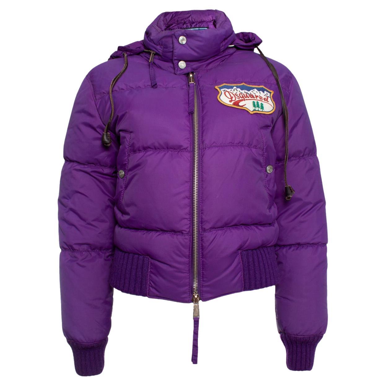 Dsquared2, Purple bomber jacket For Sale