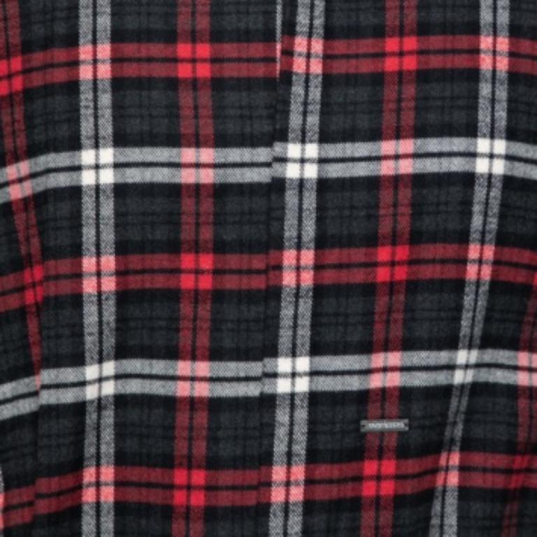 Dsquared2 Red & Grey Cotton Checked Flannel Shirt XS For Sale 1
