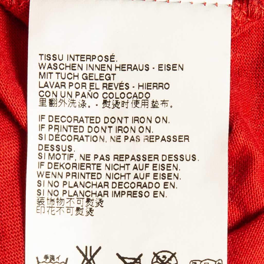 Dsquared2 Red logo Print Jersey Short Sleeve T-Shirt M For Sale 2
