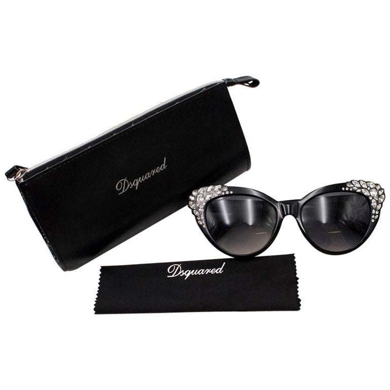 DSquared2 Rhinestone Encrusted Cat-Eye Sunglasses