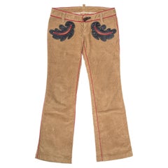 Pantaloni a coste Dsquared2 Runway 2004 taglia 46