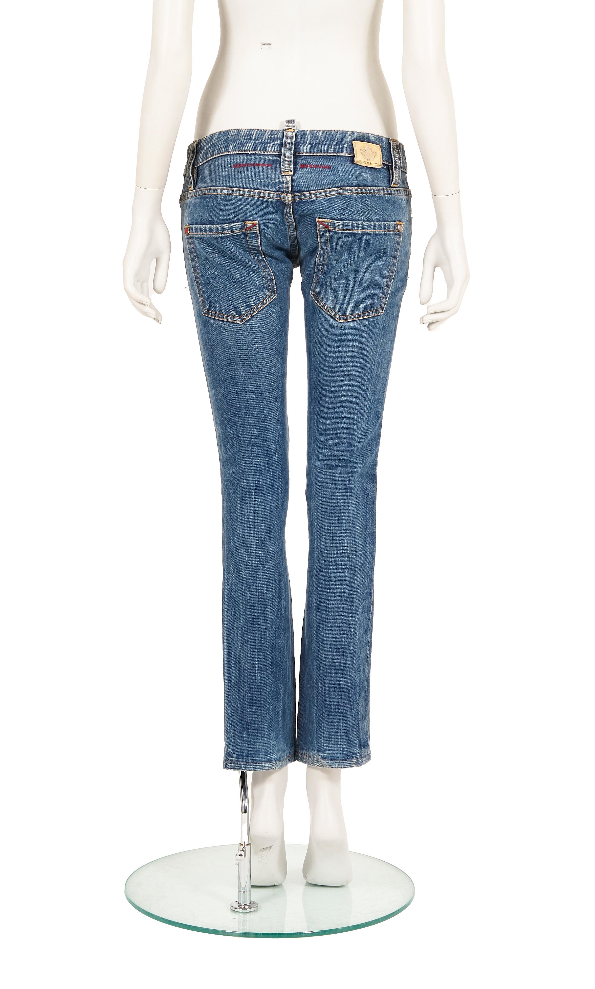 Dsquared2 S/S 2007 ultra low-rise skinny jeans In Excellent Condition For Sale In Rome, IT