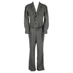 DSQUARED2 Talla 10 Mono con cinturón de lana gris oscuro