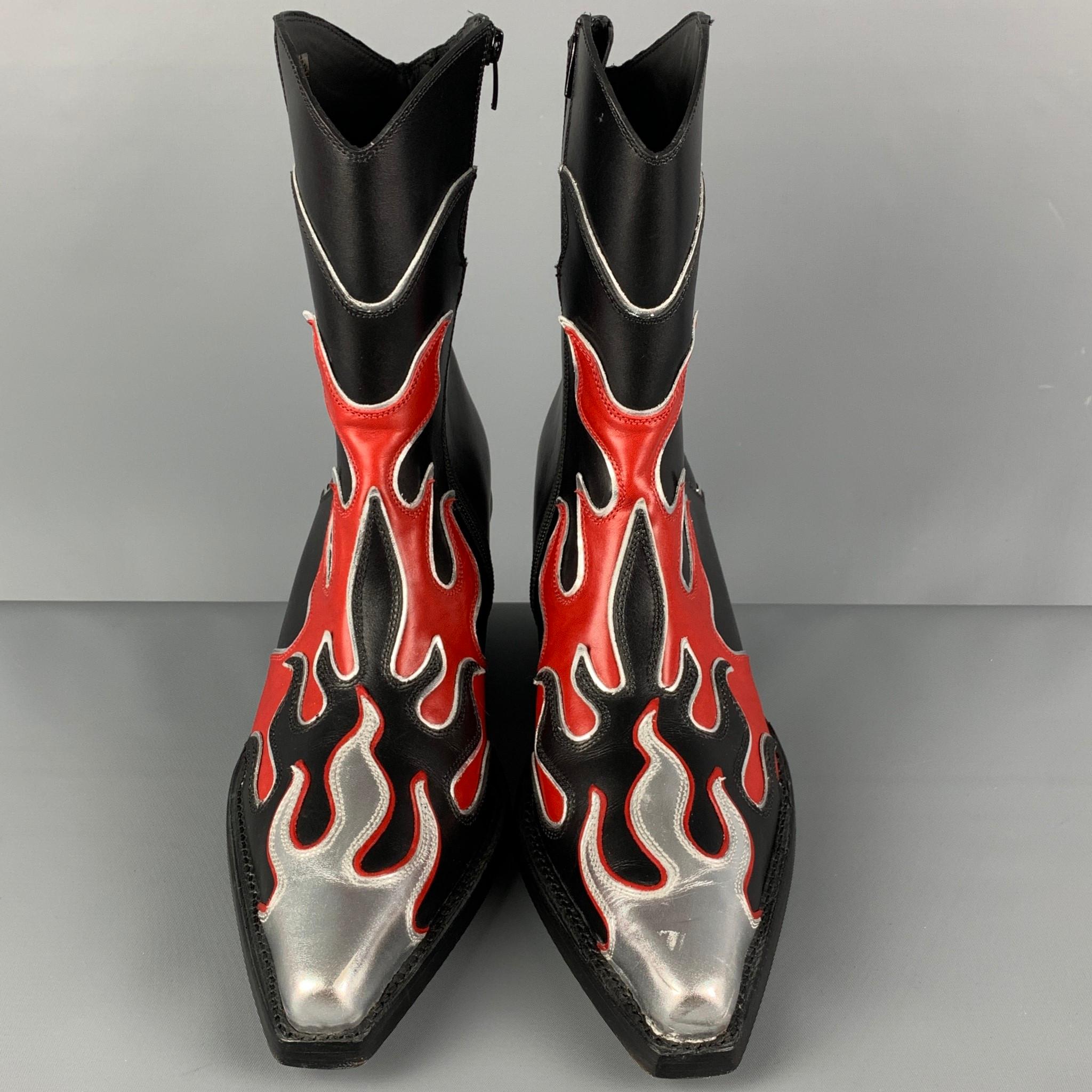 flame cowboy boots