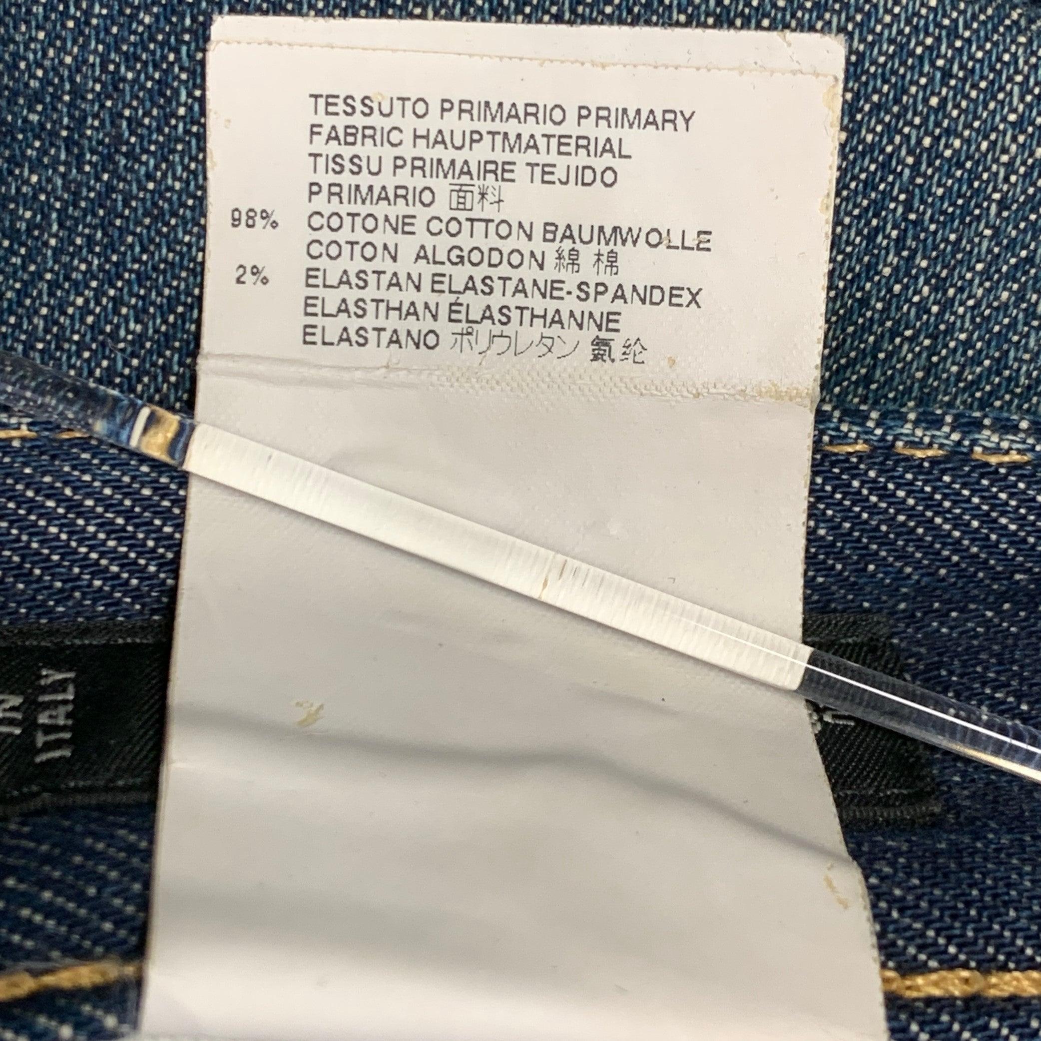 DSQUARED2 Talla 30 Vaqueros de punto en contraste azul envejecido en venta 2