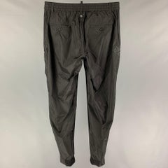 DSQUARED2 Size 32 Black Polyamide Tuxedo Casual Pants