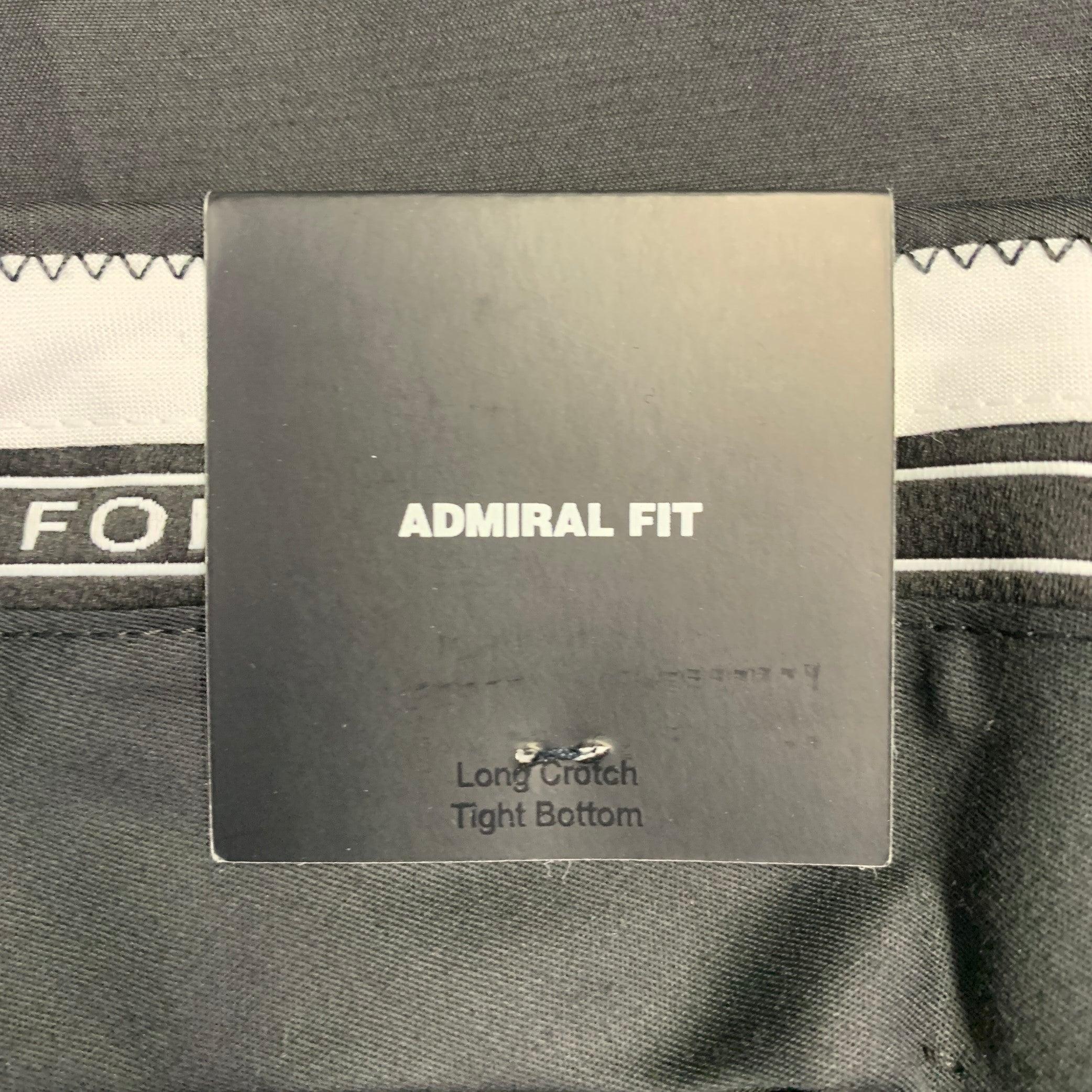DSQUARED2 Size 36 Admiral Black Wool Silk Flat Front Dress Pants For Sale 3