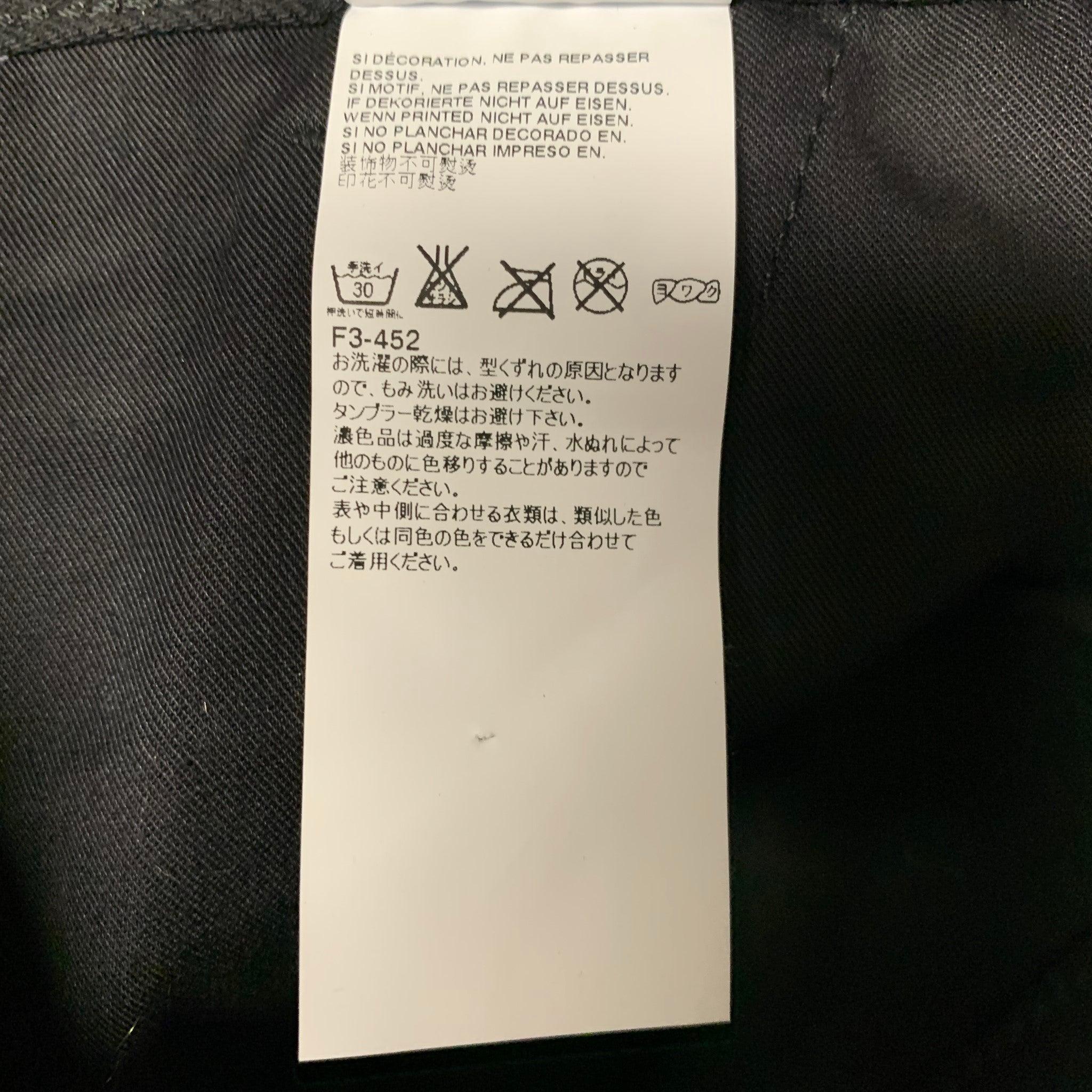 DSQUARED2 Size 36 Black Cotton Elastane Straps Bondage Casual Pants For Sale 7