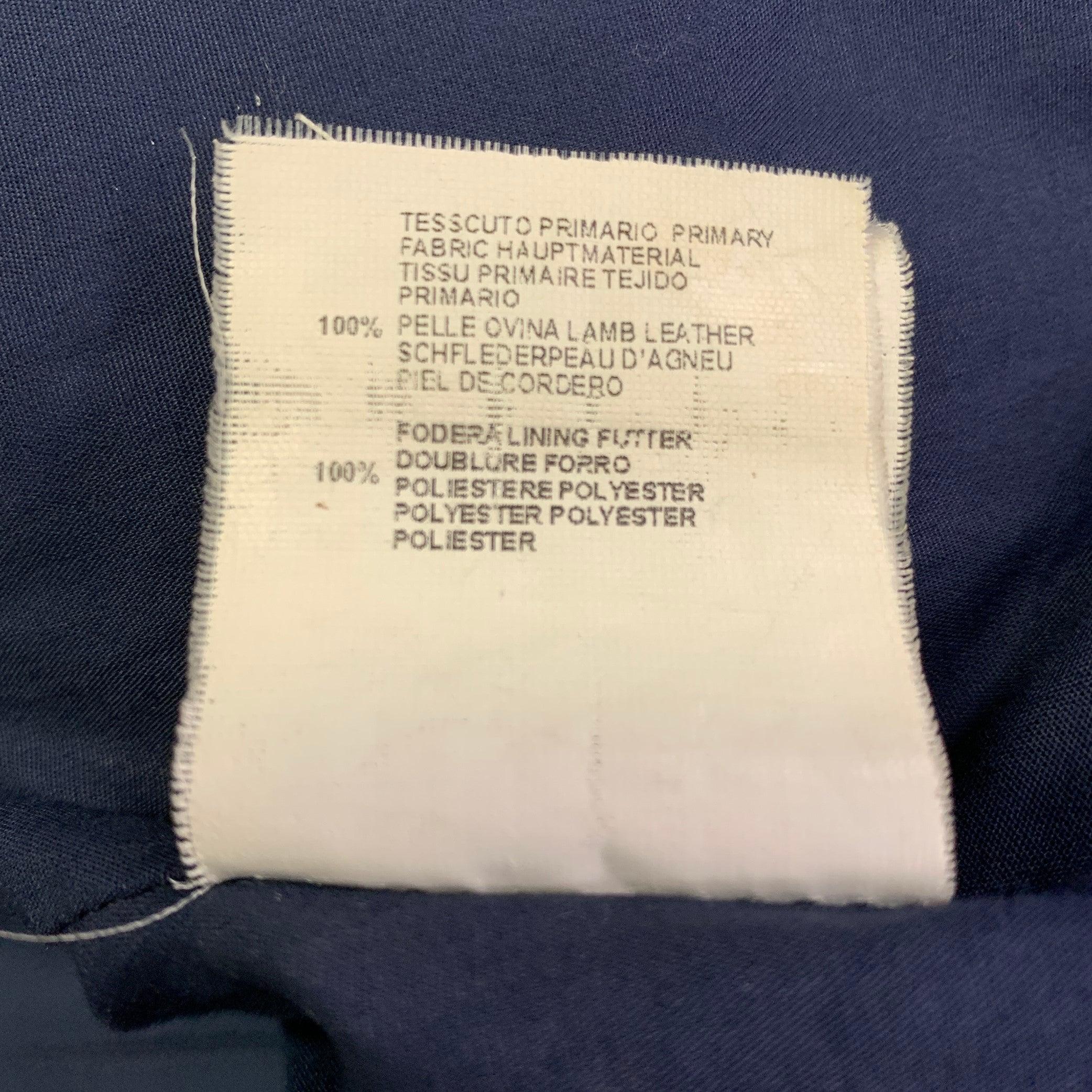 Dsquared2 Taglia 38 Giacca in pelle d'agnello nera con doppia cerniera e finiture in maglia in vendita 3