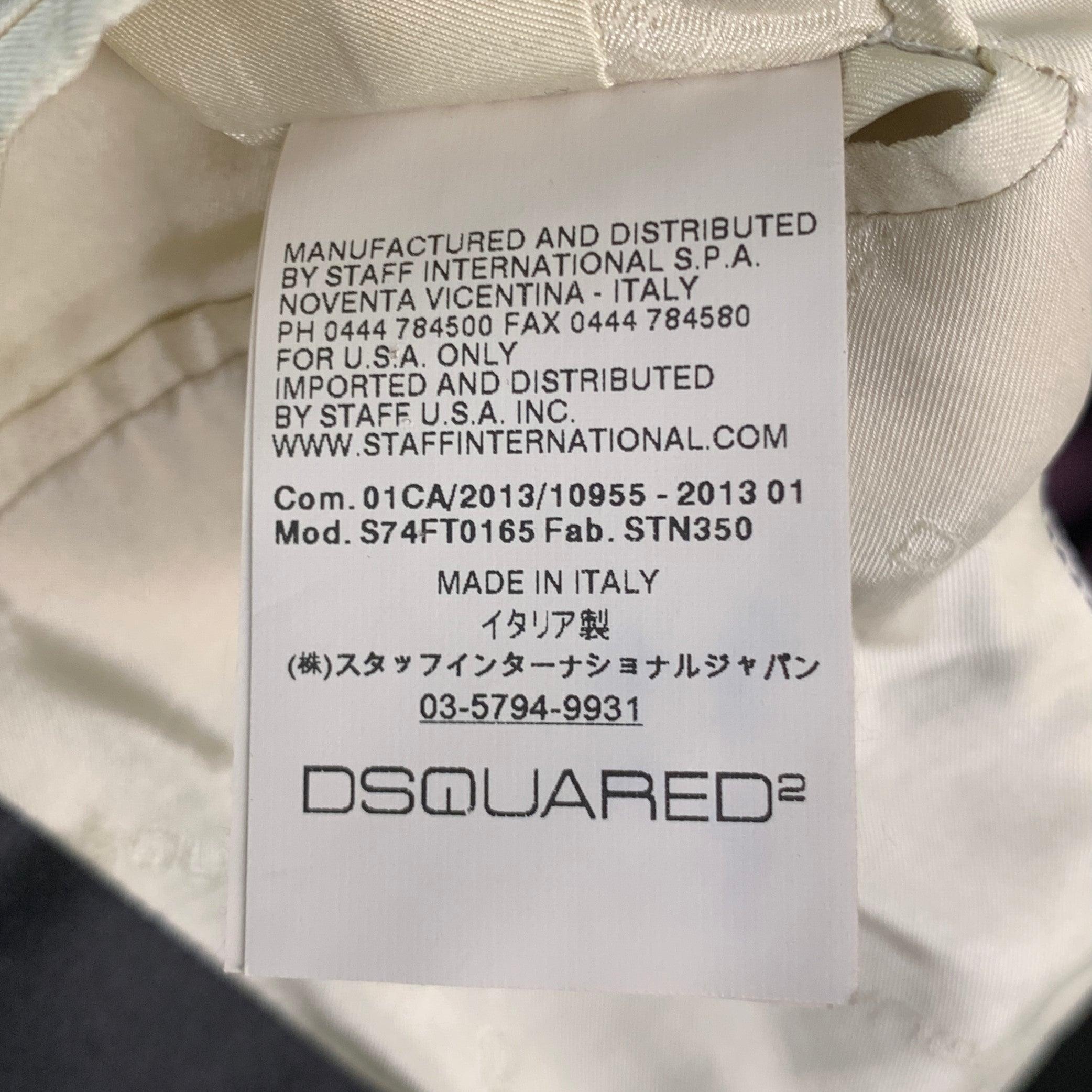 DSQUARED2 Size 38 Purple Black Silk Peak Lapel Vest For Sale 3