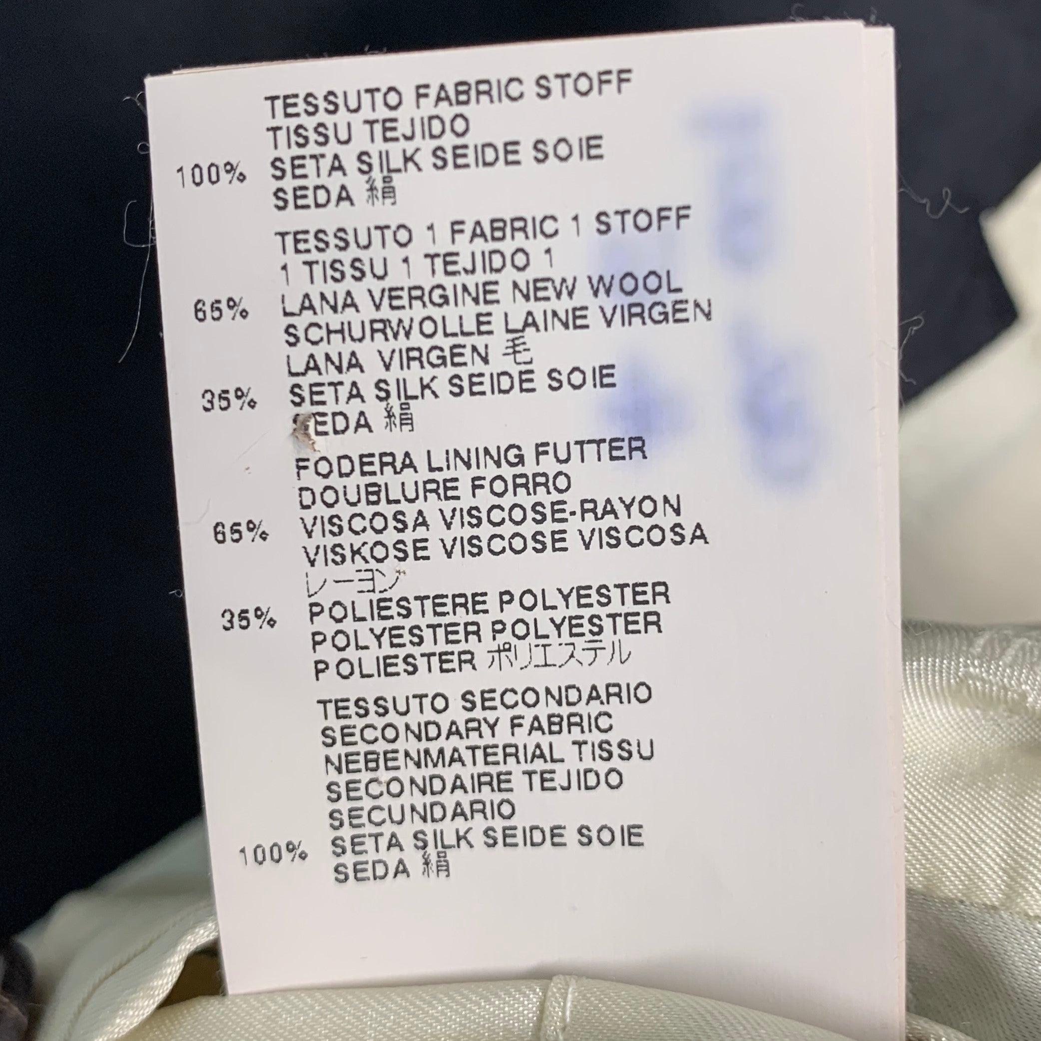Dsquared2 Gilet à revers en soie violette et noire Taille 38 en vente 4