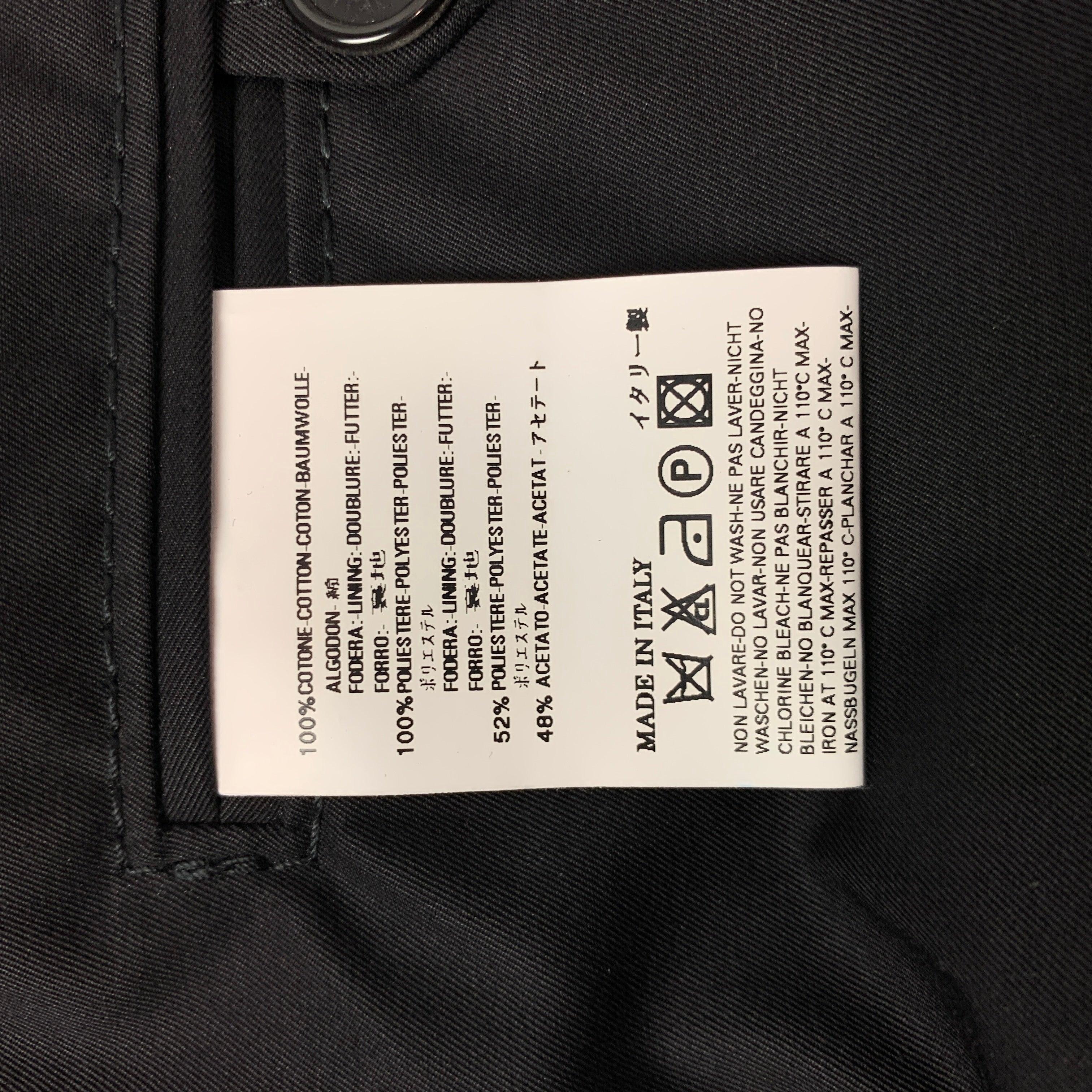 DSQUARED2 Size 40 Black Cotton Peak Lapel Sport Coat For Sale 3