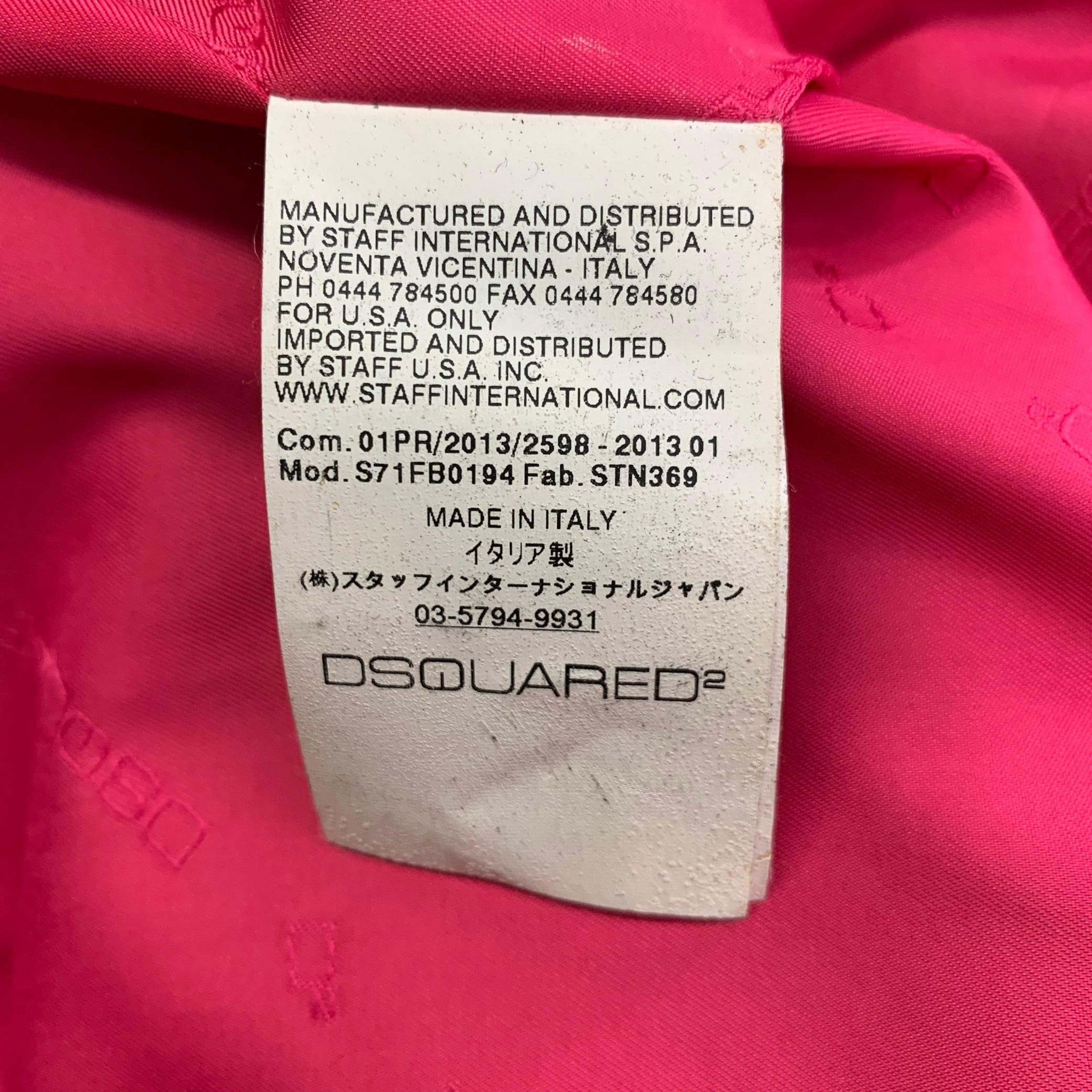 DSQUARED2 Size 40 Black Mixed Fabrics Cotton Silk Vest For Sale 4