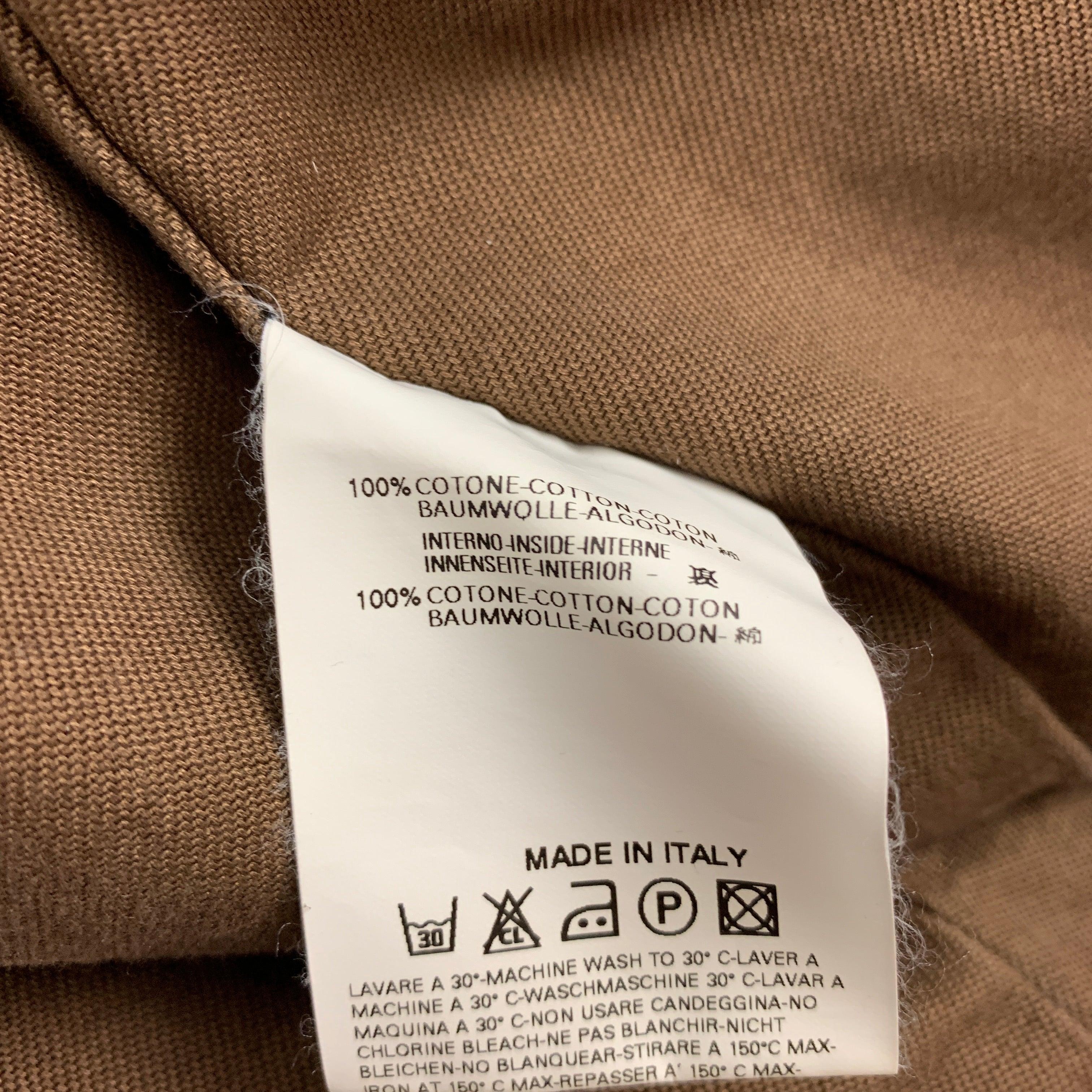 DSQUARED2 Size 40 Taupe Moleskin Zip Up Jacket For Sale 3