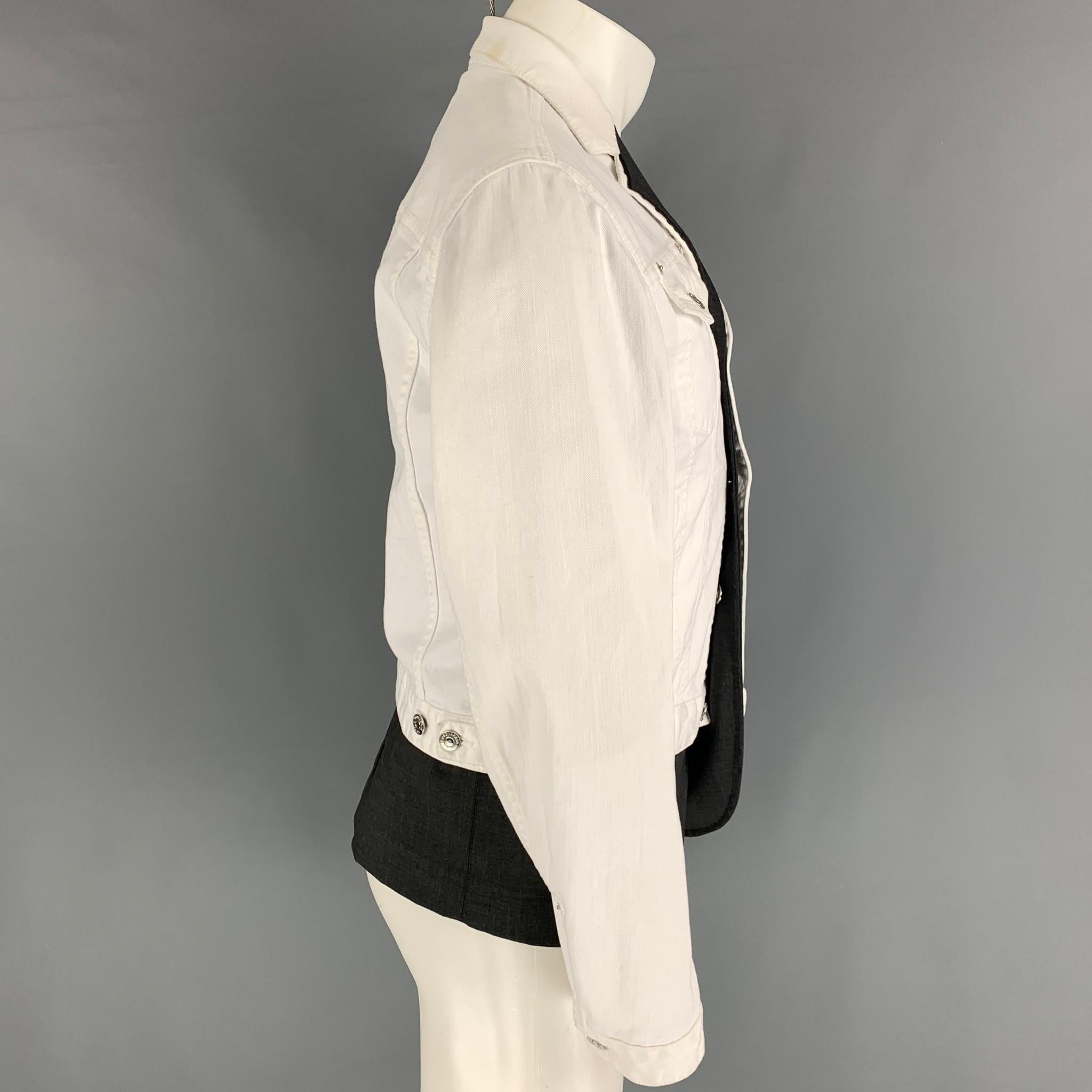 men's vintage double layer collar lapel vest