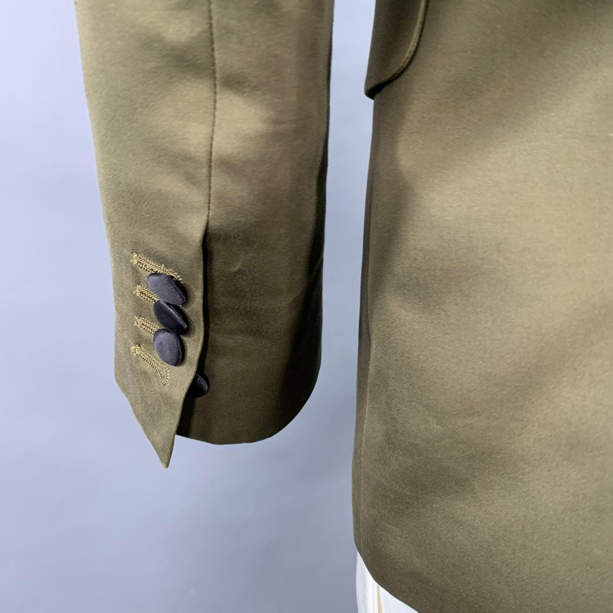 Uomo DSQUARED2 Taglia 42 Greene & Greene Nero in misto cotone con tre bottoni e risvolto a punta. in vendita