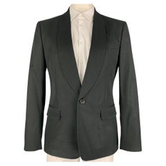 DSQUARED2 Size 44 Black Cotton Shawl Collar Sport Coat