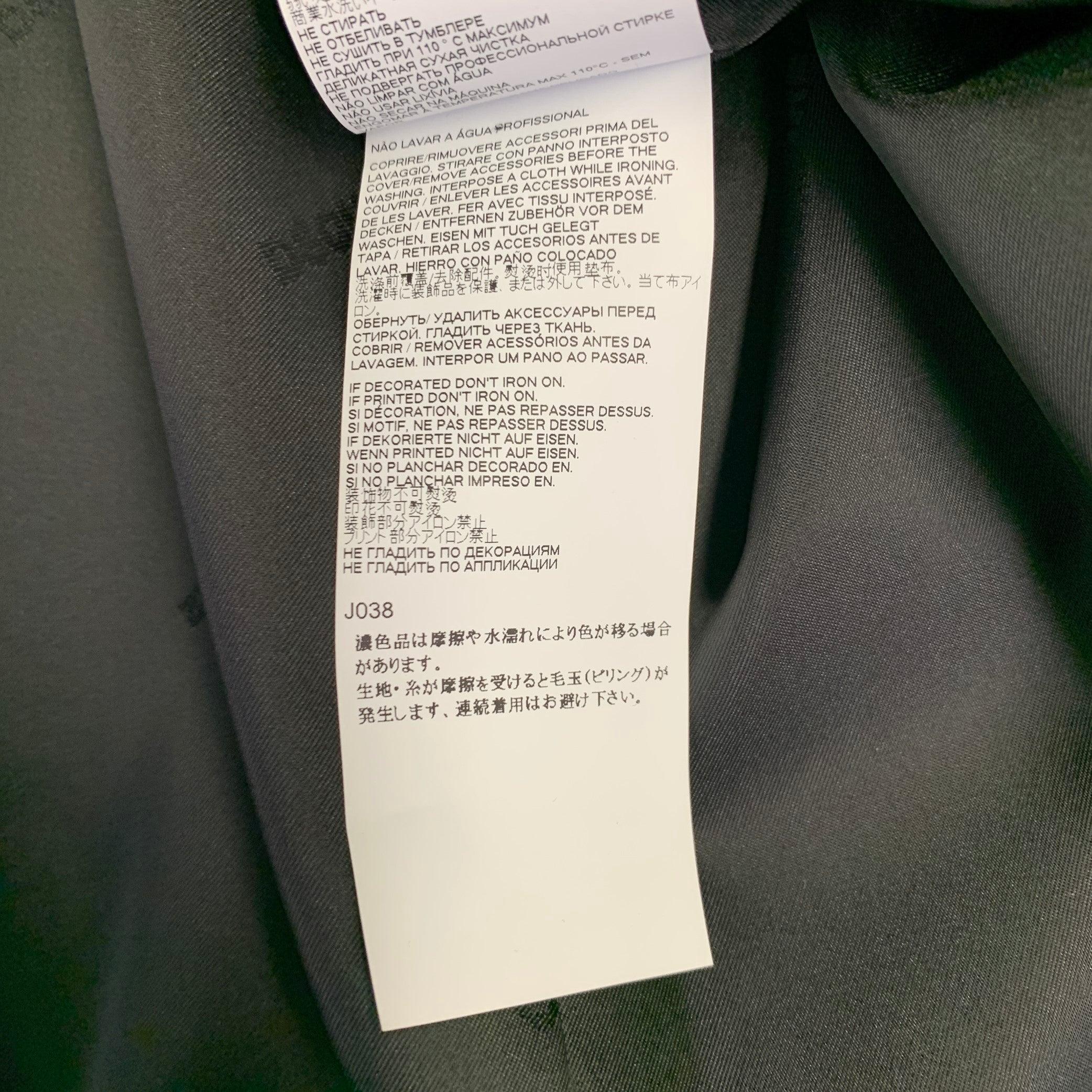 DSQUARED2 Size 44 Black Silver Virgin Wool Blend Utility Sport Coat For Sale 7