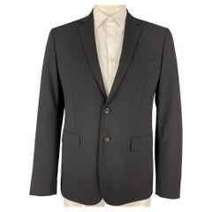 DSQUARED2 Size 44 Black Wool Notch Lapel Sport Coat