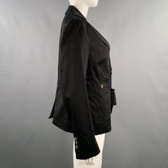DSQUARED2 Giacca monopetto in misto cotone nero taglia 8