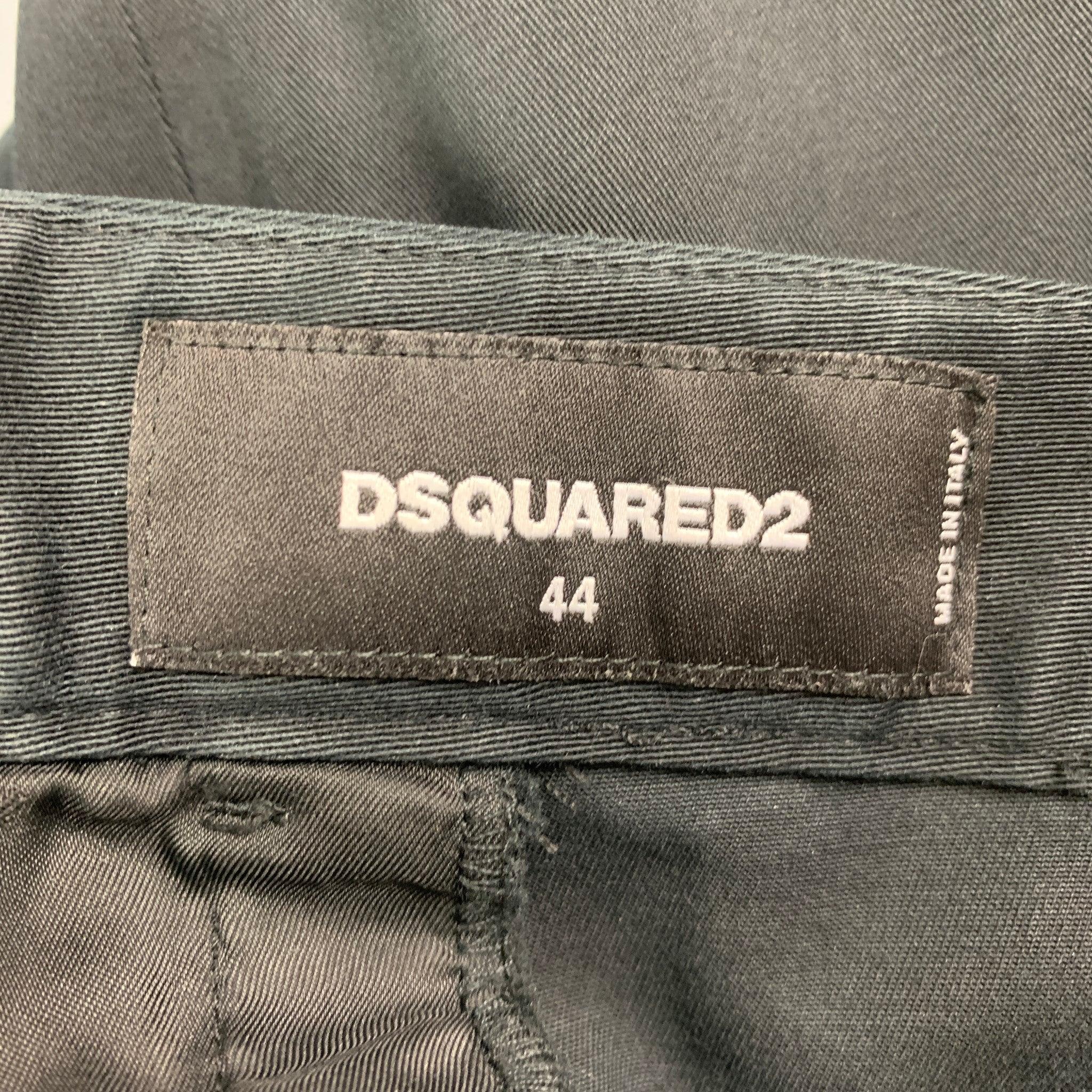 DSQUARED2 Size 8 Black Cropped Casual Pants In Good Condition For Sale In San Francisco, CA