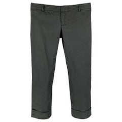 DSQUARED2 - Pantaloni casual neri tagliati taglia 8