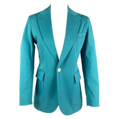 DSQUARED2 Taille 8 Veste blazer en coton sarcelle