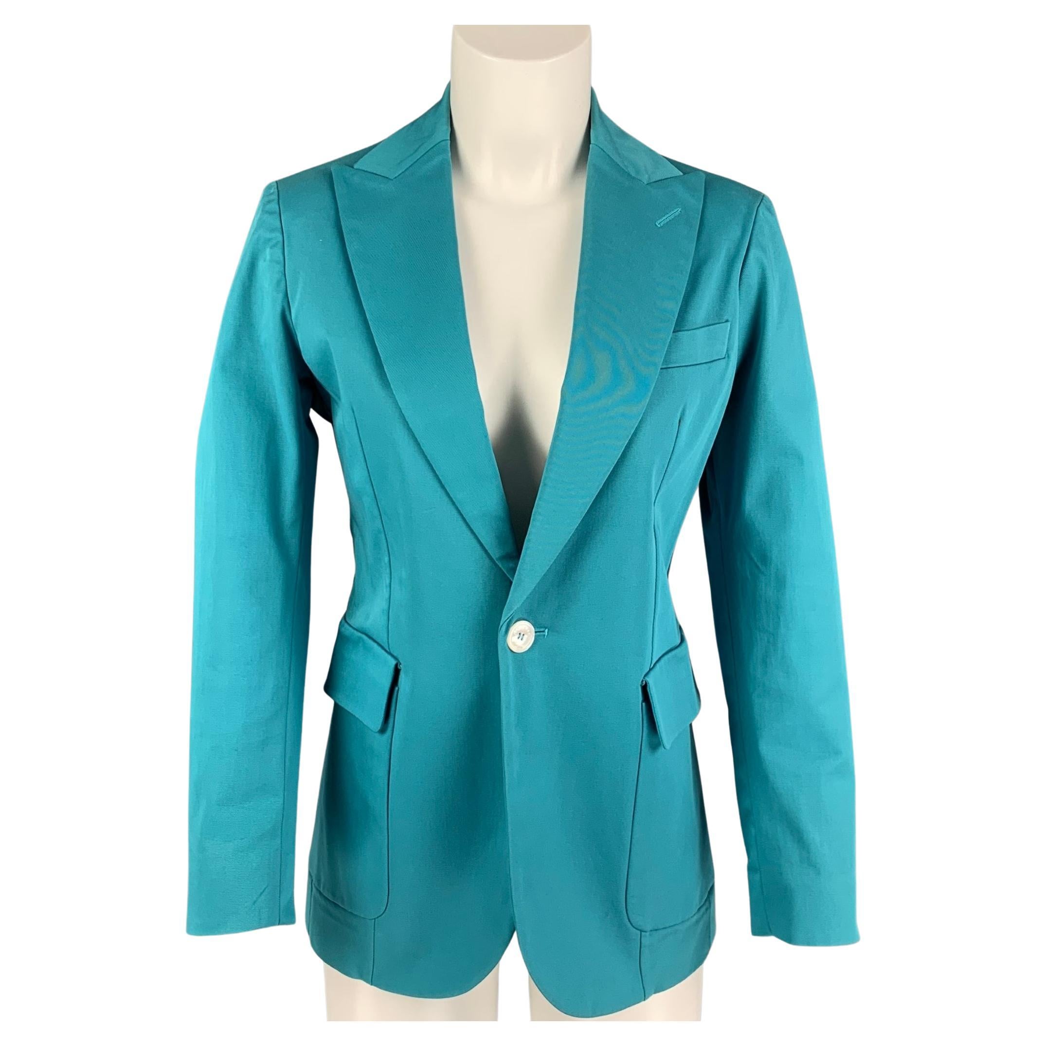 DSQUARED2 Size 44 Olive Cotton Zebra Ponyhair Trim Army Jacket at 1stDibs