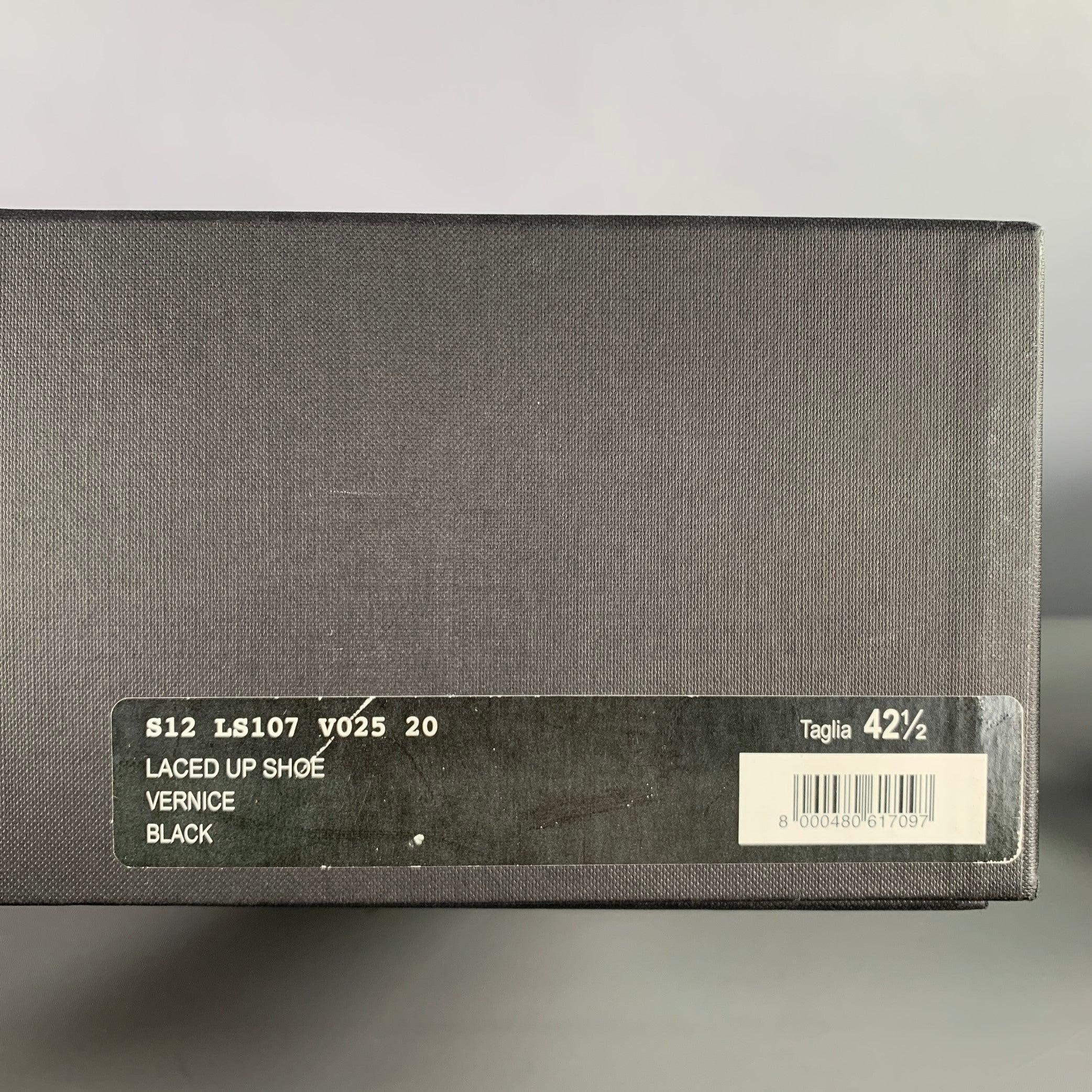 DSQUARED2 Size 9.5 Black Solid Leather Lace Up Lace Up Shoes For Sale 6