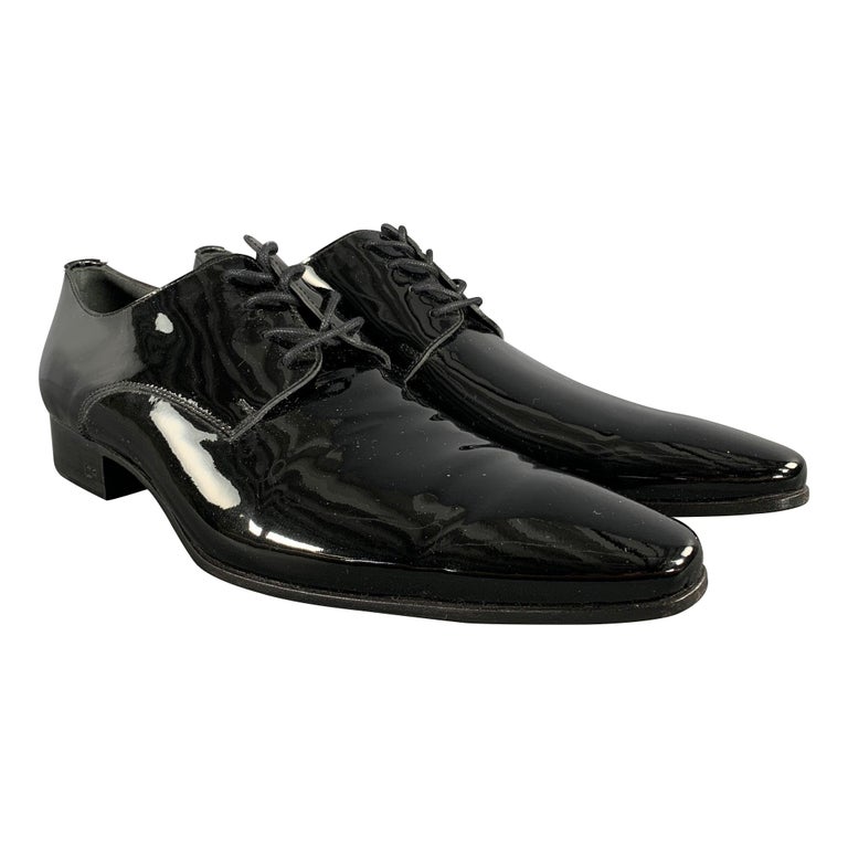 DSQUARED2 Size 9.5 Black Solid Leather Lace Up Lace Up Shoes DSQUARED2 Size 9.5 Black Solid Leather Lace Up Lace Up Shoes  main image 4