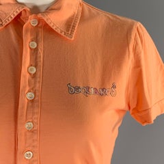 Polo de algodón naranja de DSQUARED2, talla M