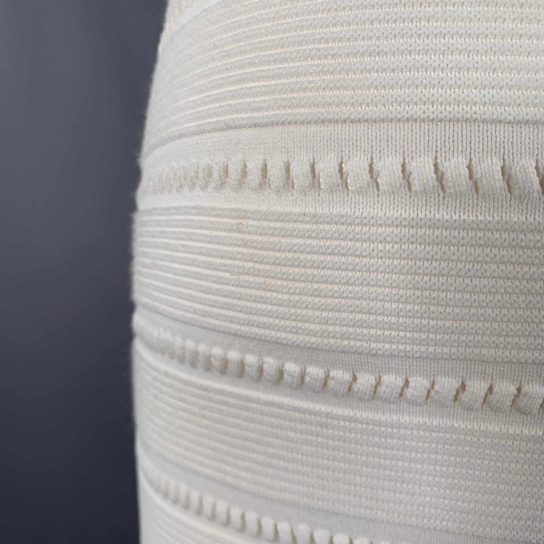 De las mujeres DSQUARED2 Talla M Blanco Rayón Poliamida Textura Vestido Manga Corta en venta